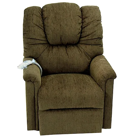 Casual Lift and Power Recliner with Storage Arms
